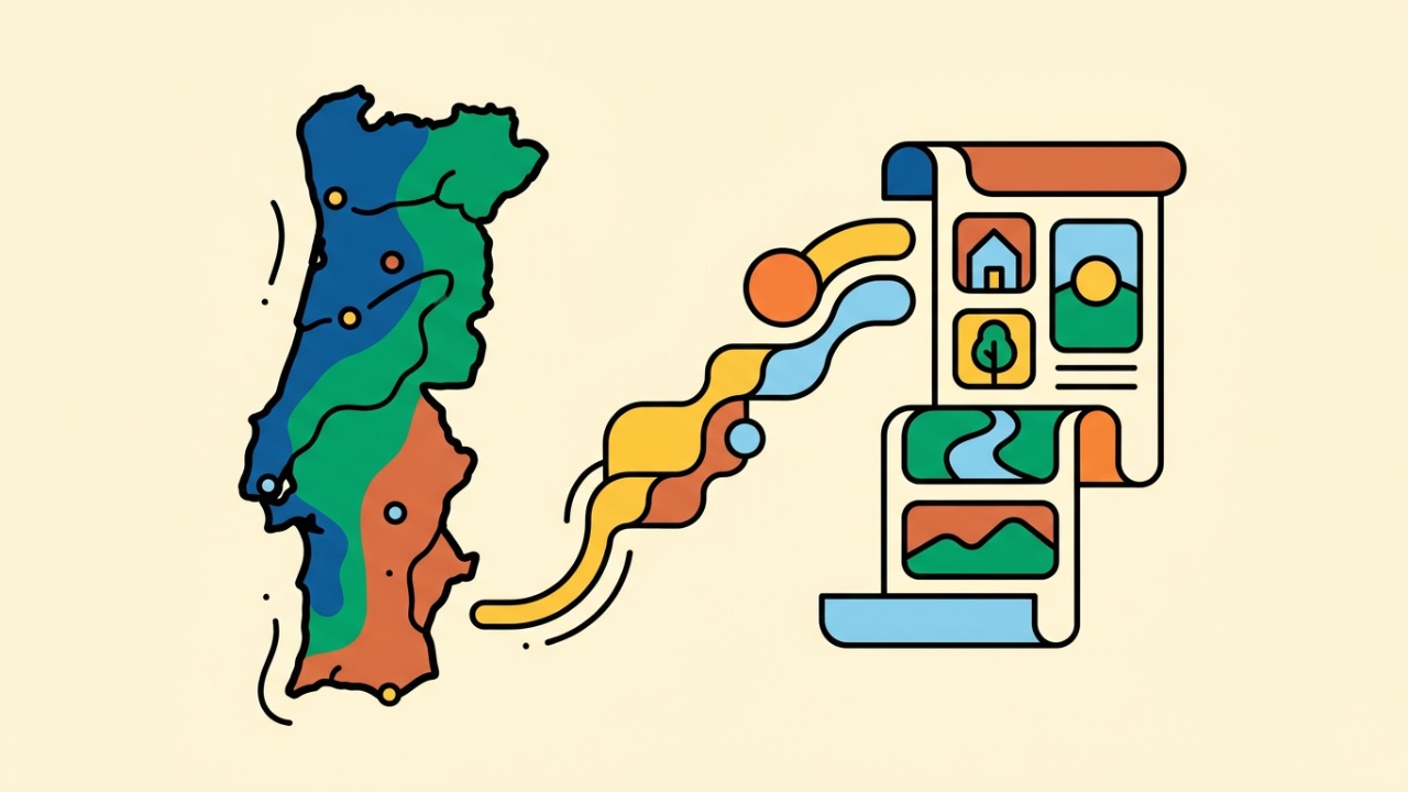 Ilustração do artigo Sobrenomes portugueses de origem toponímica: lista