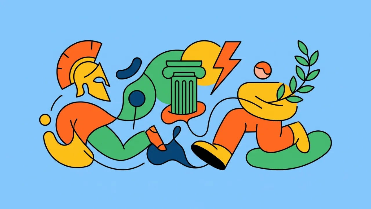 Ilustração do artigo Nomes Masculinos Gregos Fortes: Conheça os Significados Mais Marcantes