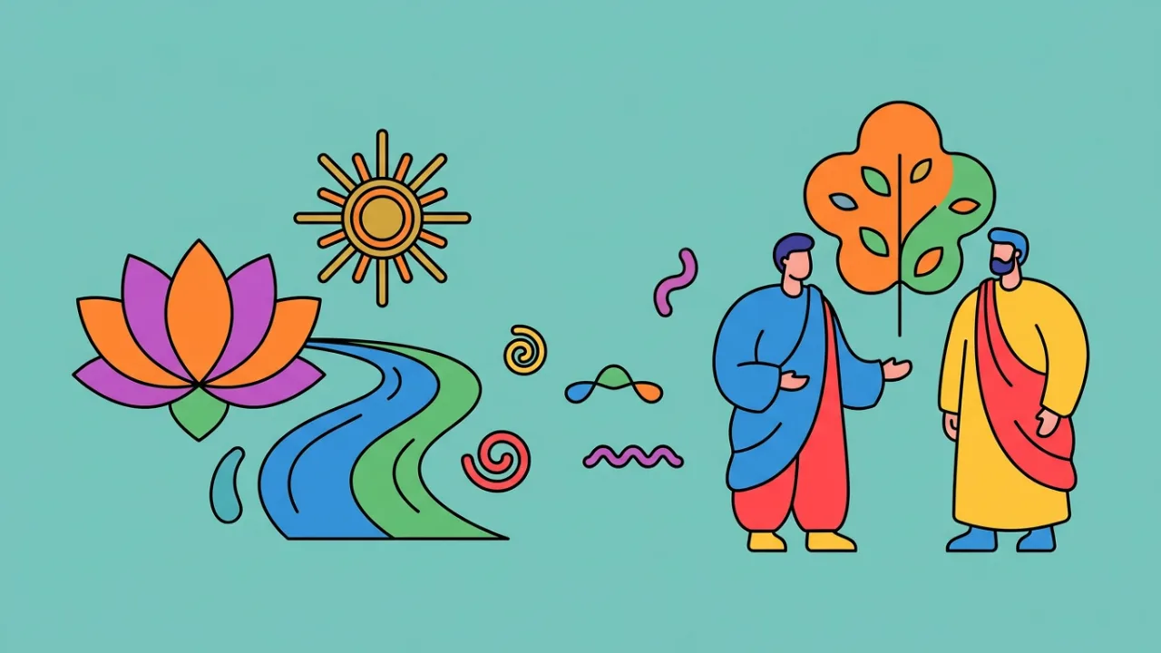 Ilustração do artigo Nomes Masculinos de Origem Sânscrita e Seus Significados