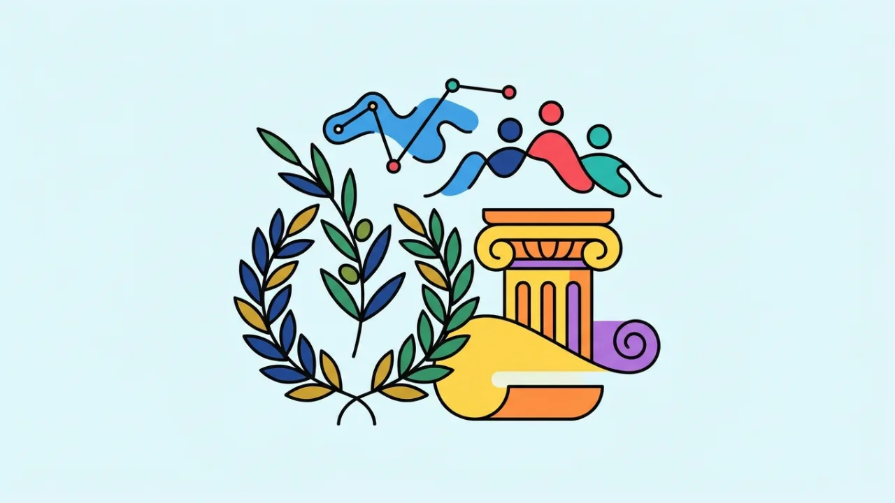 Ilustração do artigo Nomes de Origem Grega: Mitologia, Filosofia e Sentido
